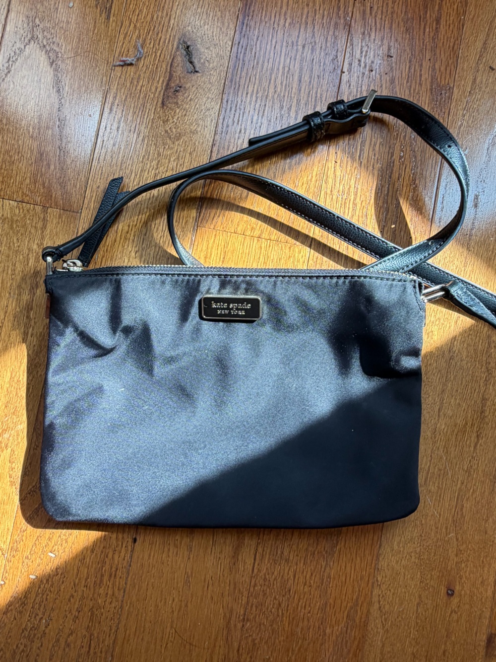 kate spade Black Nylon Crossbody Bag